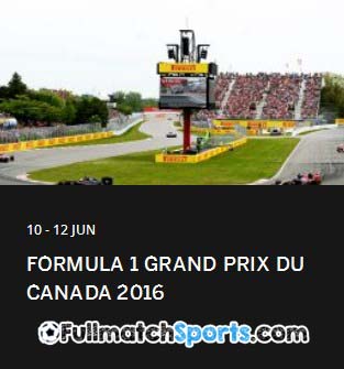 Formula 1 2016 Canada Grand Prix Race Round 7 (12-06-2016)