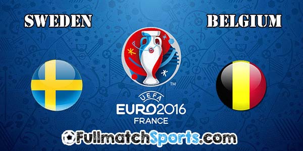 FULL MATCH EURO 2016 Sweden vs Belgium Group E (22-06-2016)