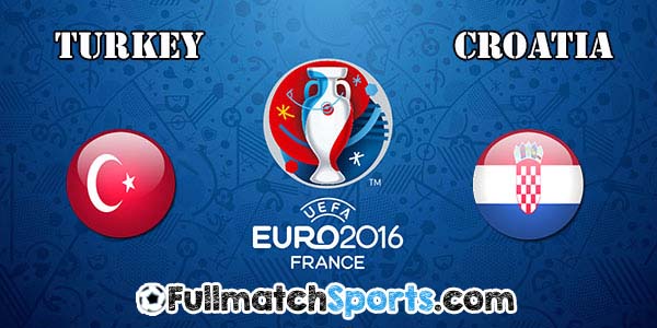 FULL MATCH EURO 2016 Turkey vs Croatia Group D (12-06-2016)