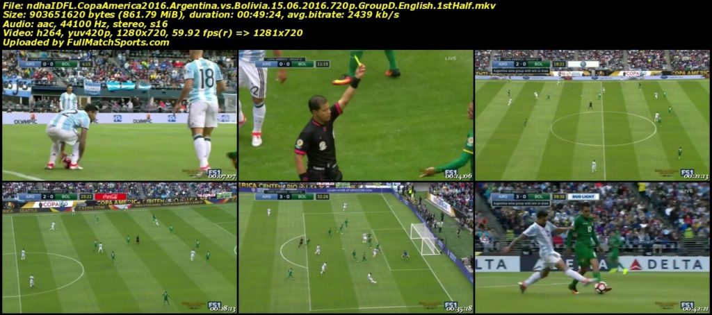 FULL MATCH Copa America 2016 Argentina vs Bolivia (15-06-2016)