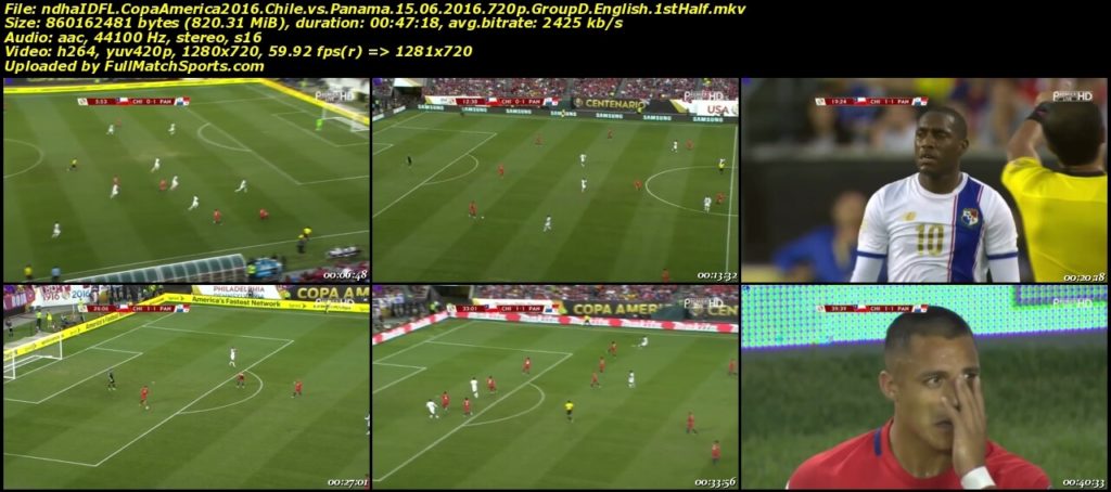FULL MATCH Copa America 2016 Chile vs Panama (15-06-2016)