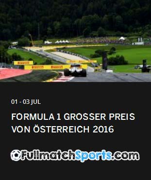 Formula 1 2016 Austria Grand Prix Race Round 9 (03-07-2016)