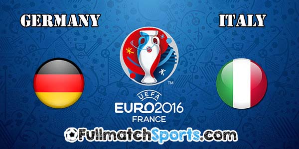FULL MATCH Germany vs Italy EURO 2016 Quarter Final (02-07-2016)