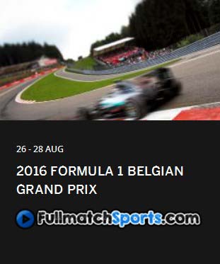 Formula 1 2016 Belgian Grand Prix Race Round 13