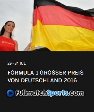 Formula 1 2016 German Grand Prix Race Round 12