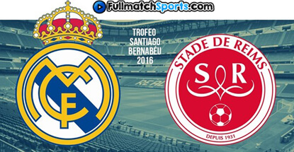 FULL MATCH Real Madrid vs Stade Reims Bernabeu Trophy 2016