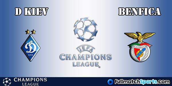 Full Match Dynamo Kyiv vs Benfica Champions League 2016-17