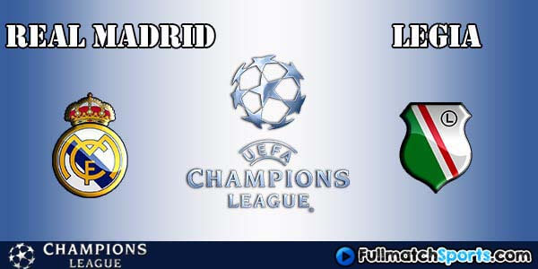 Full Match Real Madrid vs Legia Warsawa Champions League 2016-17