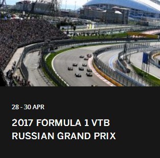 Formula 1 Russian Grand Prix Race 2017 Round 4