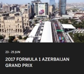 Formula 1 Azerbaijan Grand Prix Race 2017 Round 8
