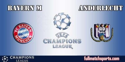 Bayern Munich vs Anderlecht Full Match UCL 2017-18