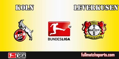 Koln vs Bayer Leverkusen Full Match Bundesliga 2018