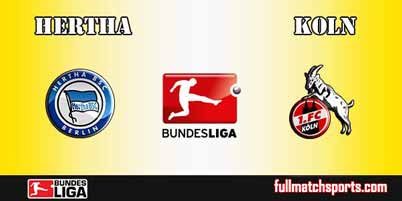 Hertha Berlin vs Koln Full Match Bundesliga 2018