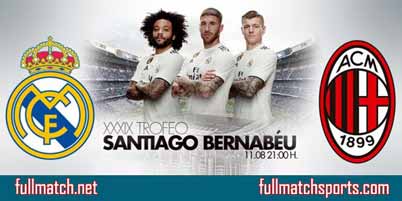 Real Madrid vs AC Milan Full Match Replay