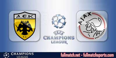 AEK Athens vs Ajax Highlights Full Match