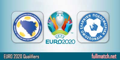 Bosnia Herzegovina vs Greece Highlights Full Match Euro 2020 Qualifiers