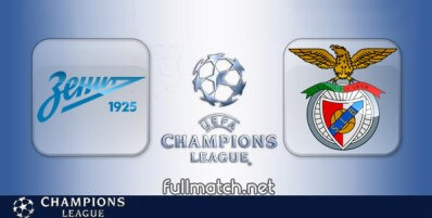 Zenit St Petersburg vs Benfica Full Match Highlights