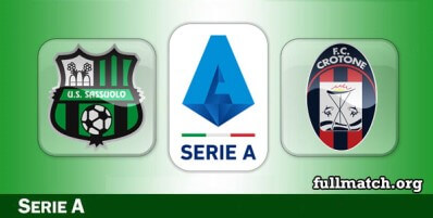 Sassuolo vs Crotone Full Match Highlights