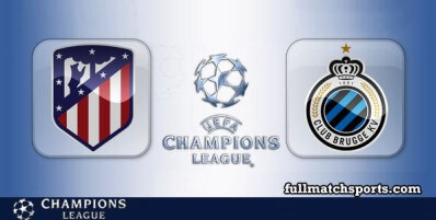 Atletico Madrid vs Club Brugge Full Match Highlights UCL