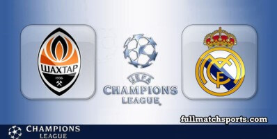 Shakhtar Donetsk vs Real Madrid Full Match Highlights UCL