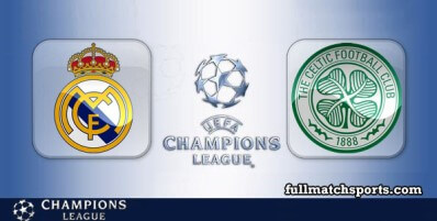 Real Madrid vs Celtic Full Match Highlights UCL
