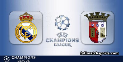 Real Madrid vs Braga Full Match Highlights UCL