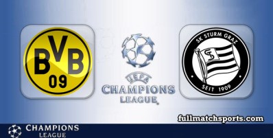 Borussia Dortmund vs Sturm Graz Full Match Highlights UCL