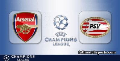 Arsenal vs PSV Full Match Highlights UCL