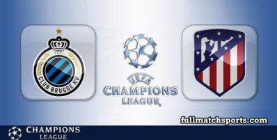 Club Brugge vs Atletico Madrid Full Match Highlights Champions League